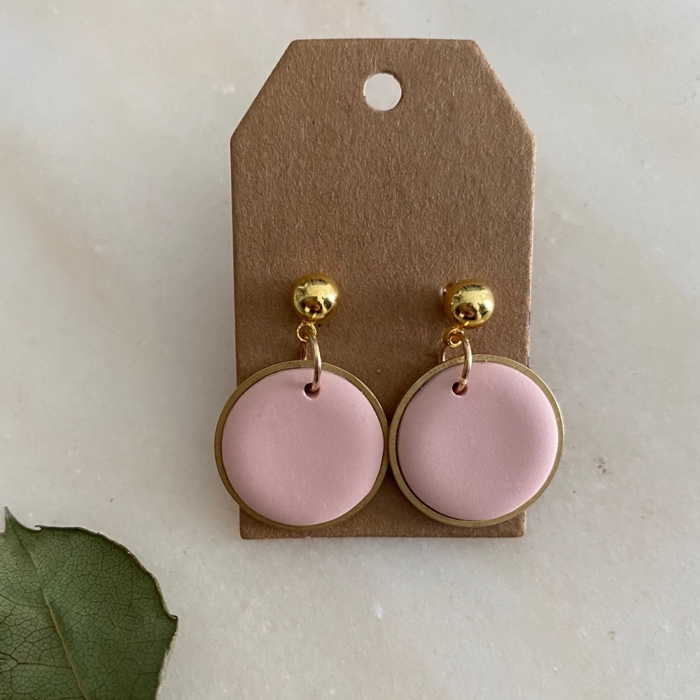 Earrings in Pink Gold plated hypoallergeni…